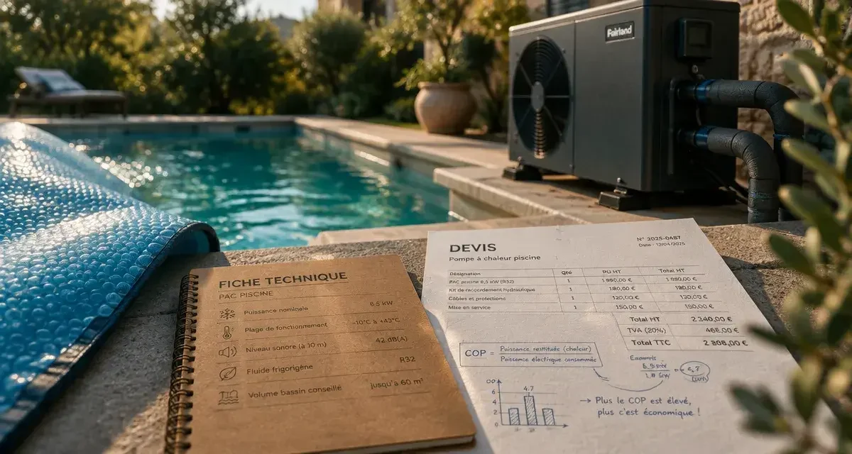 Pompe à chaleur piscine : le calcul réel pour savoir si elle est rentable
