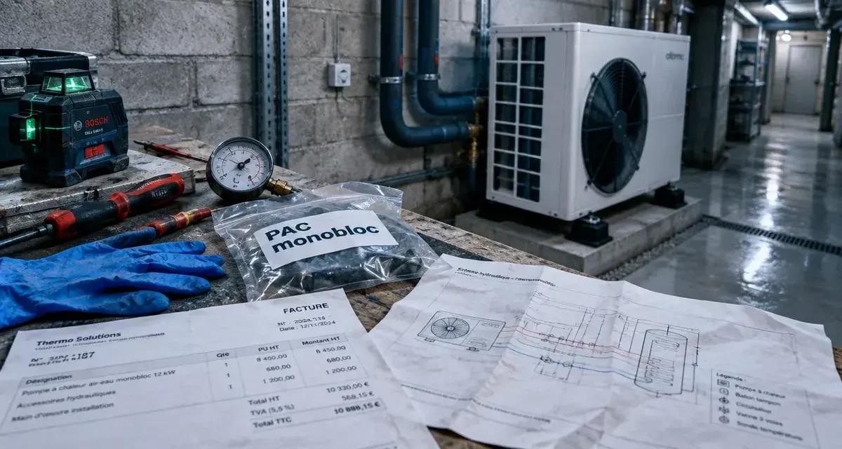 Auto-installation de PAC air-eau : décomposition des coûts et réalité du reste à charge