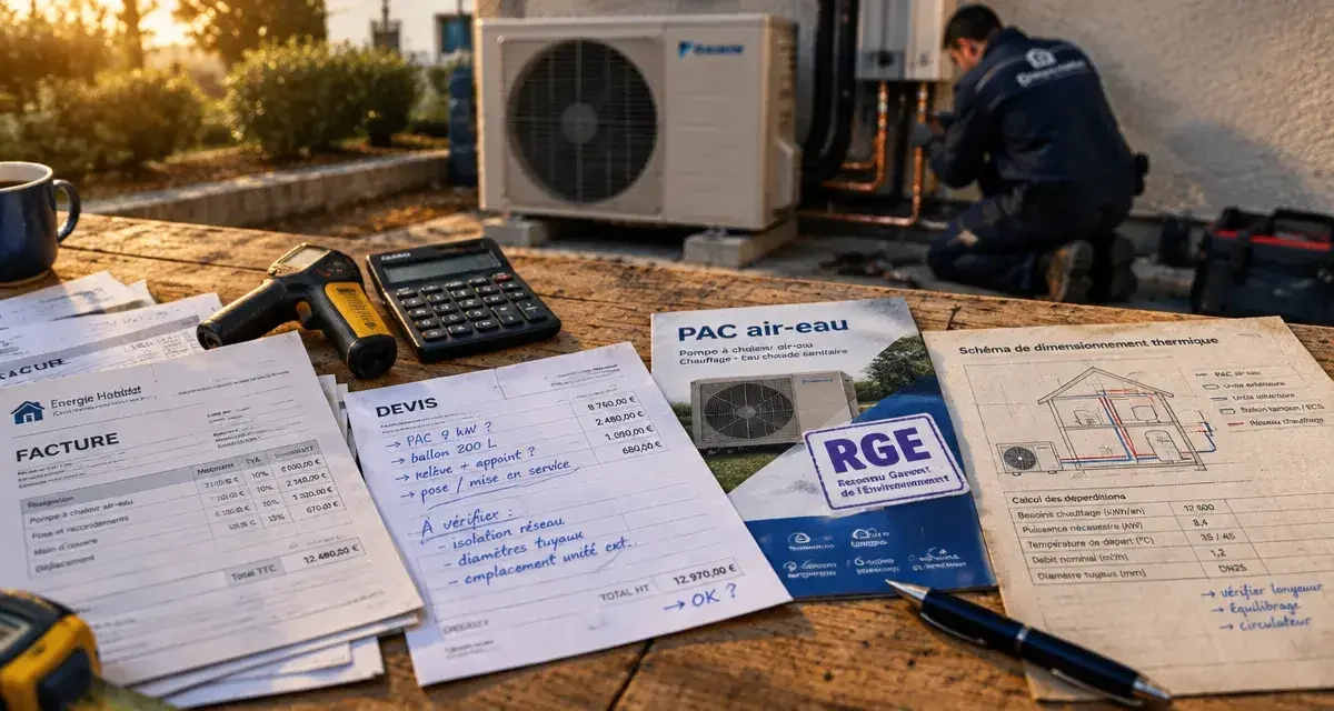 Pompe à chaleur air-eau : 3 000 € d'écart réel sur vos devis et comment calculer votre reste à charge en 2026