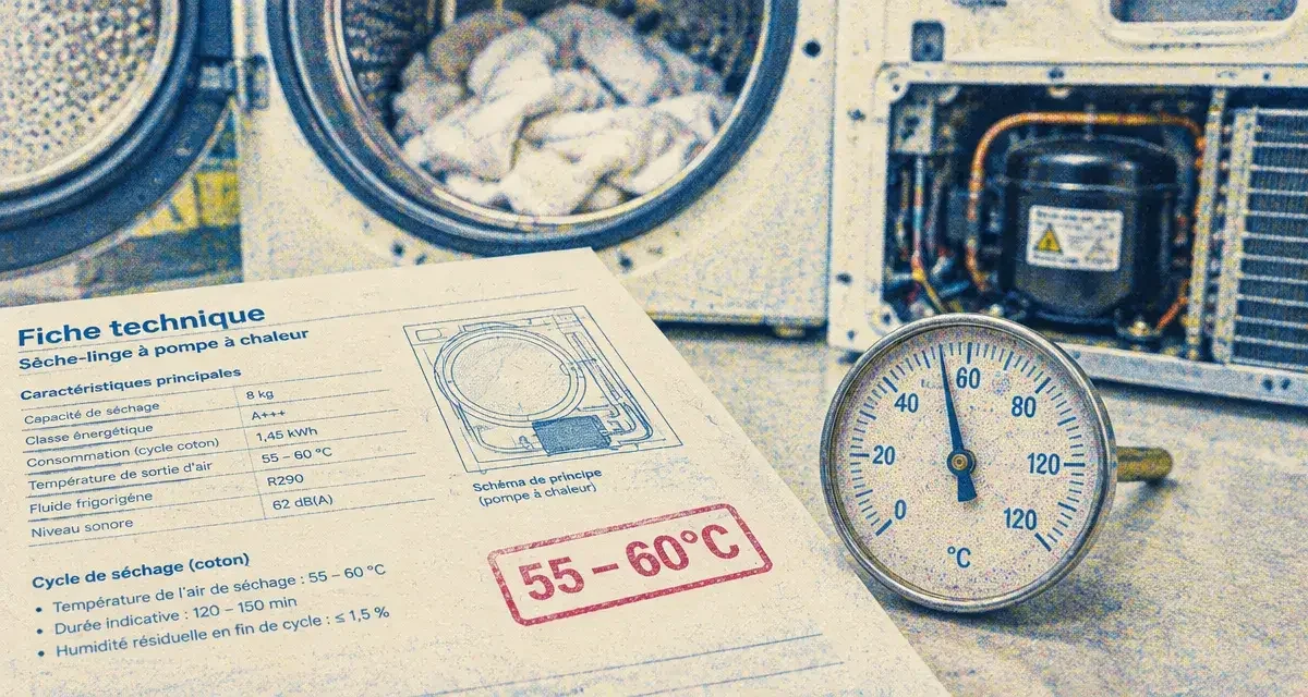 Sèche-linge à pompe à chaleur : pourquoi 55°C est le seuil idéal pour vos textiles